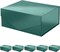 6-Pack Dark Green Glossy Gift Boxes, 9x6.5x3.8 Inches – Collapsible Rectangle Boxes with Magnetic Lids for Christmas, Birthday, Wedding, and Holiday Gifts